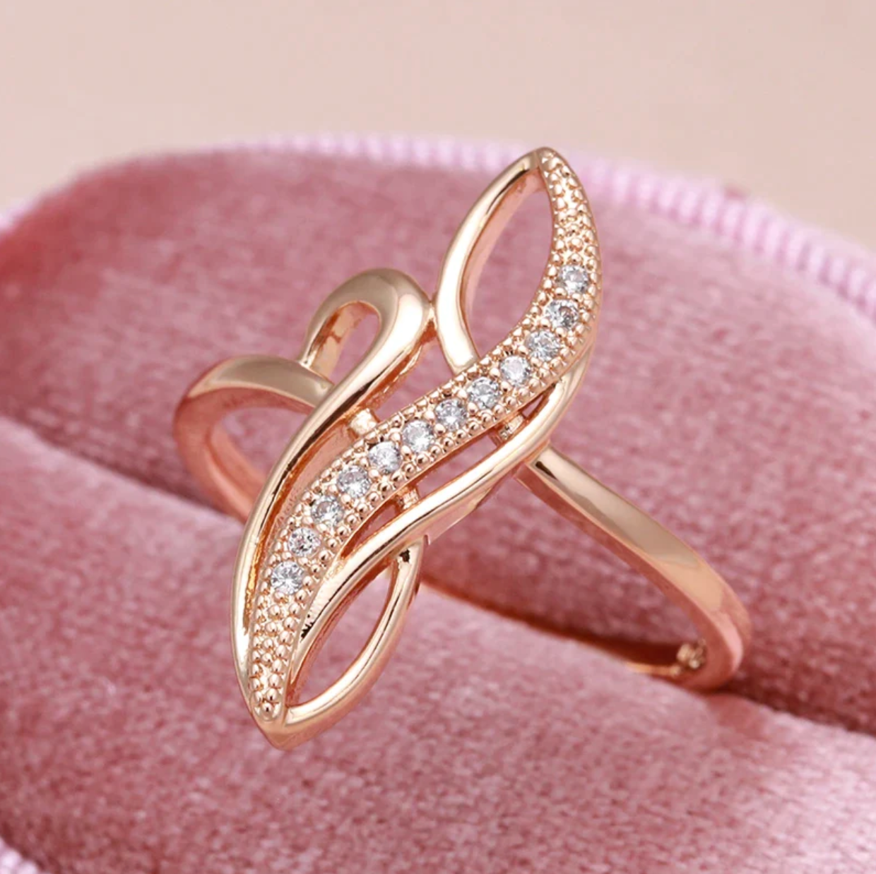 Elegant forgyldt ring