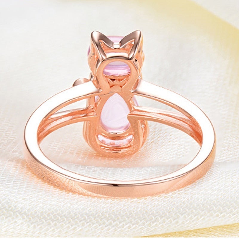 Cat Ring i Rosa Guld